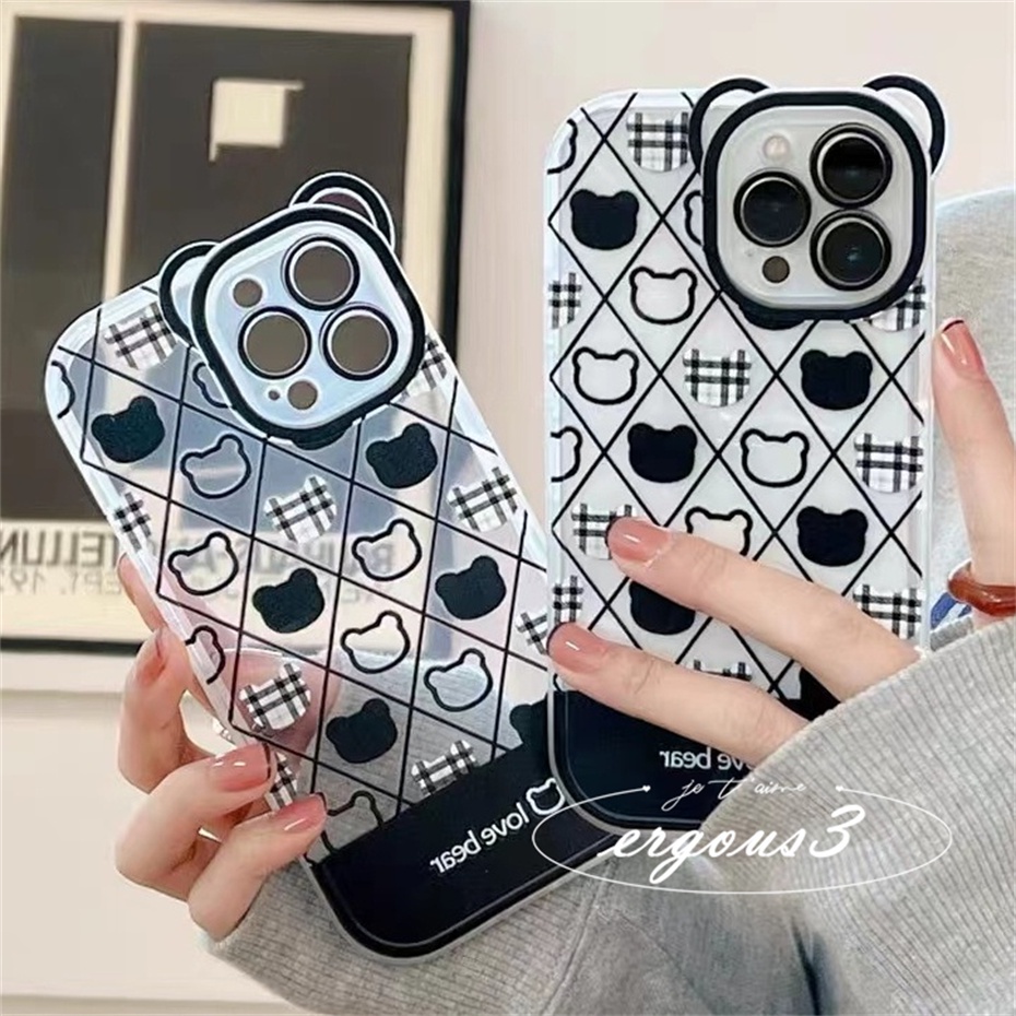 Ốp Điện Thoại Mềm Họa Tiết Gấu Thời Trang Cho iPhone 14 13 12 11 Pro Max SE2020 X XR Xs Max 7 8 6 6s Plus