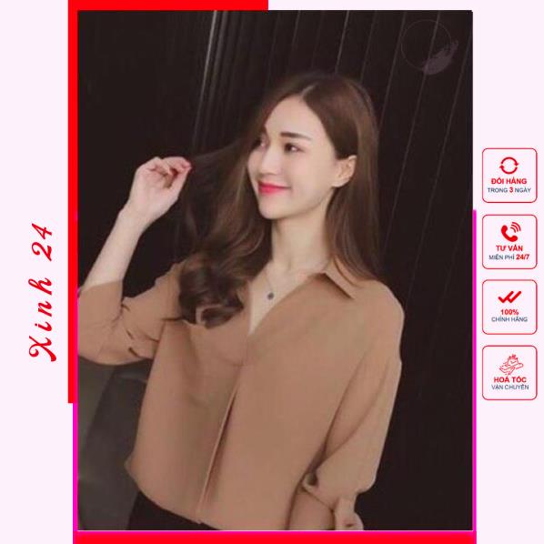 Áo sơ mi nữ công sở tay nơ điệu đà Xinh24 | BigBuy360 - bigbuy360.vn