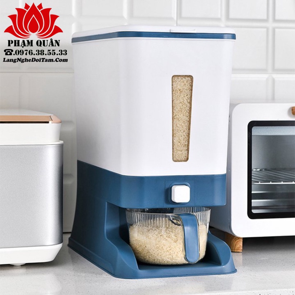 Thùng đựng gạo thông minh hàng cao cấp dung tích 12kg dành cho gia đình