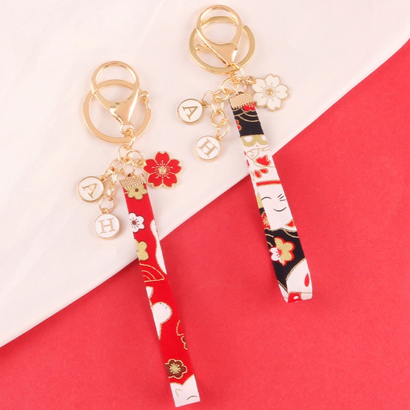 flowersqueen Móc khóa mặt hình hoạt hình phong cách Nhật Bản xinh xắn