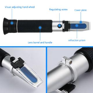 0~80% Refractometer Alcohol Measure ATC Handheld Tool Wine Beer Tester Portable