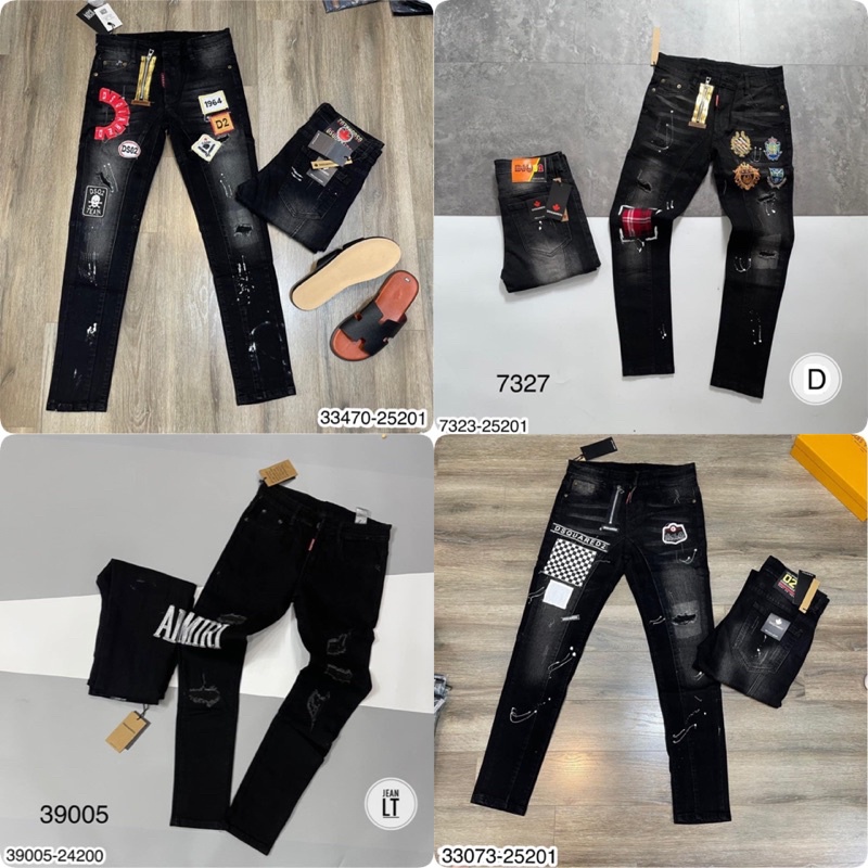 Quần Jean nam cao cấp khoá lệch DSQ_Quần côn nam mới nhất