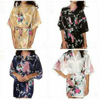 Áo Choàng Ngủ Kiểu Kimono Quyến Rũ Thanh Lịch