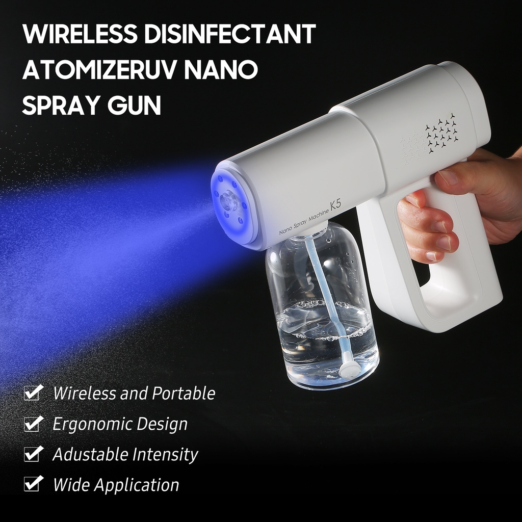 Máy xịt khử khuẩn nano 8 đầu cao cấp khử mùi an toàn tiện lợi