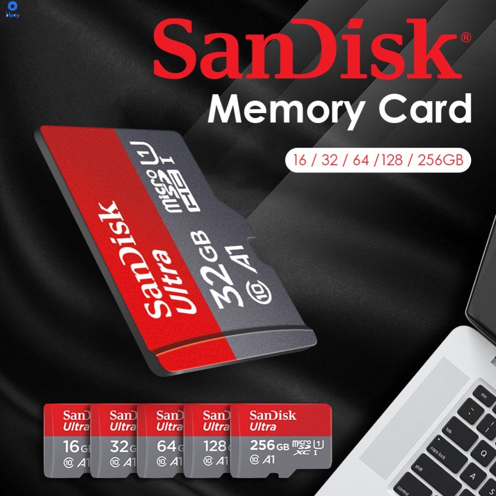 Thẻ Nhớ Micro Sd 64Gb 32Gb 128Gb/Sandisk Ultra Class 10 667x 100 MB/giây Hc 【Bluey】