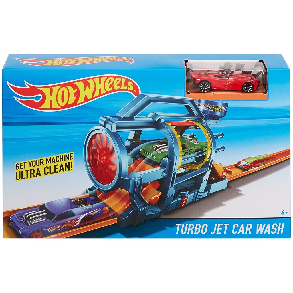 Đồ chơi HOT WHEELS - Bộ Hot Wheels rửa xe xoáy trục - Mã SP FJN35/FJN34