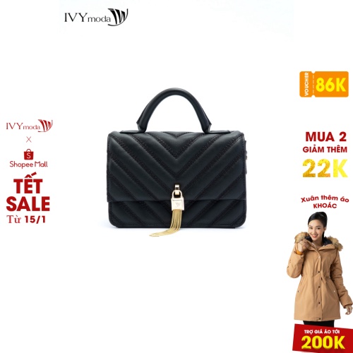 Túi mini bag nữ khóa tua rua IVY moda MS 51A1255