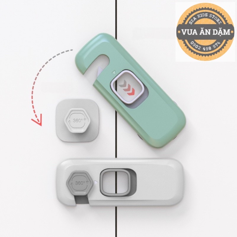 Khoá Tủ Lạnh, Tủ Đồ Cao Cấp Chống Kẹt Tay, An Toàn Cho Bé