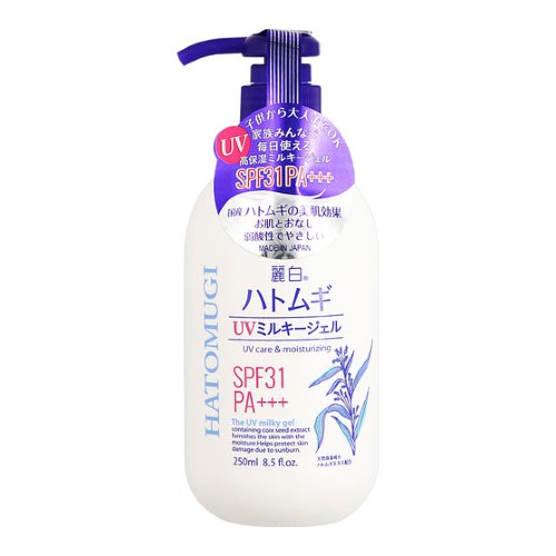 Sữa dưỡng thể chống nắng Hatomugi SPF31 PA+++ Nhật Bản, 250ml