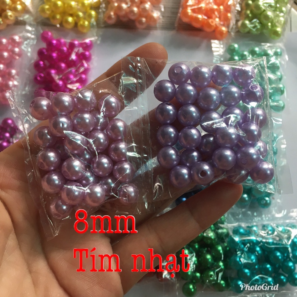 Hạt cườm nhựa nhiều màu giả trai LOẠI TỐT