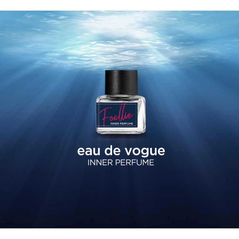 Nước hoa vùng kín hương biển thơm mát Foellie Eau De Innerb Perfume 5ml - Vogue (CHAI MÀU XANH - CHE TÊN)