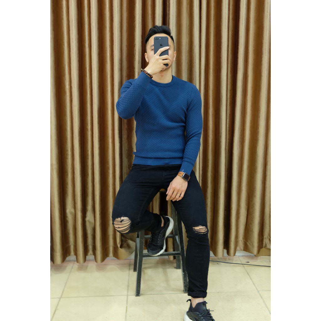 Áo len nam cổ tròn hàng Việt Nam [Có video] [Ảnh thật] | BigBuy360 - bigbuy360.vn