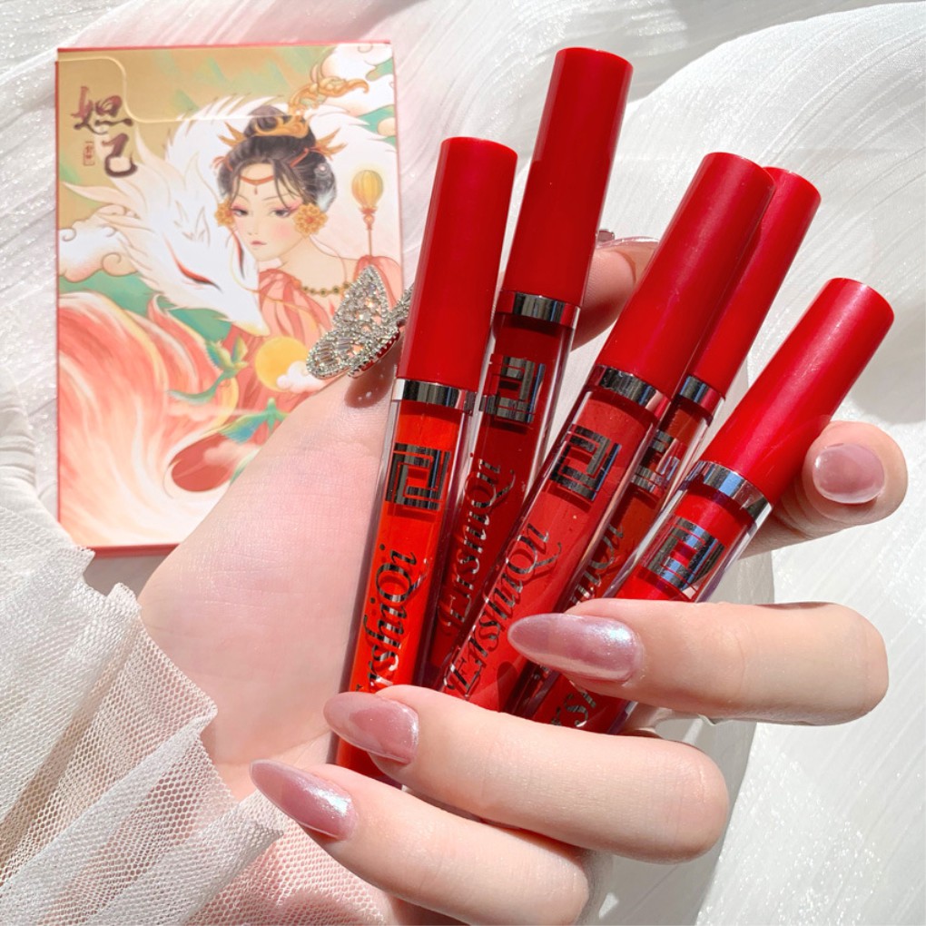 💕 Set 5 Cây Son Lì Mini Smoke Hình Bao Thuốc Siêu Xinh Set Son Gái Meyoco Retro Matte Liquid