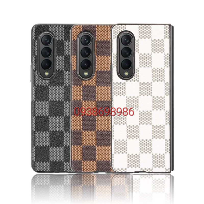 Ốp lưng Samsung galaxy Z Fold 4 / Z Fold 3 họa tiết caro siêu đẹp