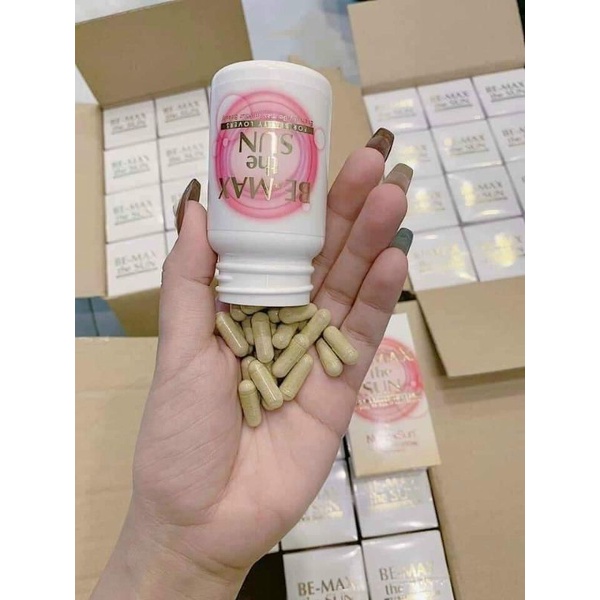 Viên Uống Chống Nắng Trắng Da Nội Sinh Bemax The Sun Nhật Bản - Hộp 30 viên