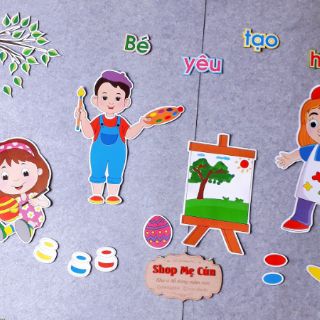Tranh góc mầm non