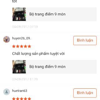 Bộ trang điểm 9 món