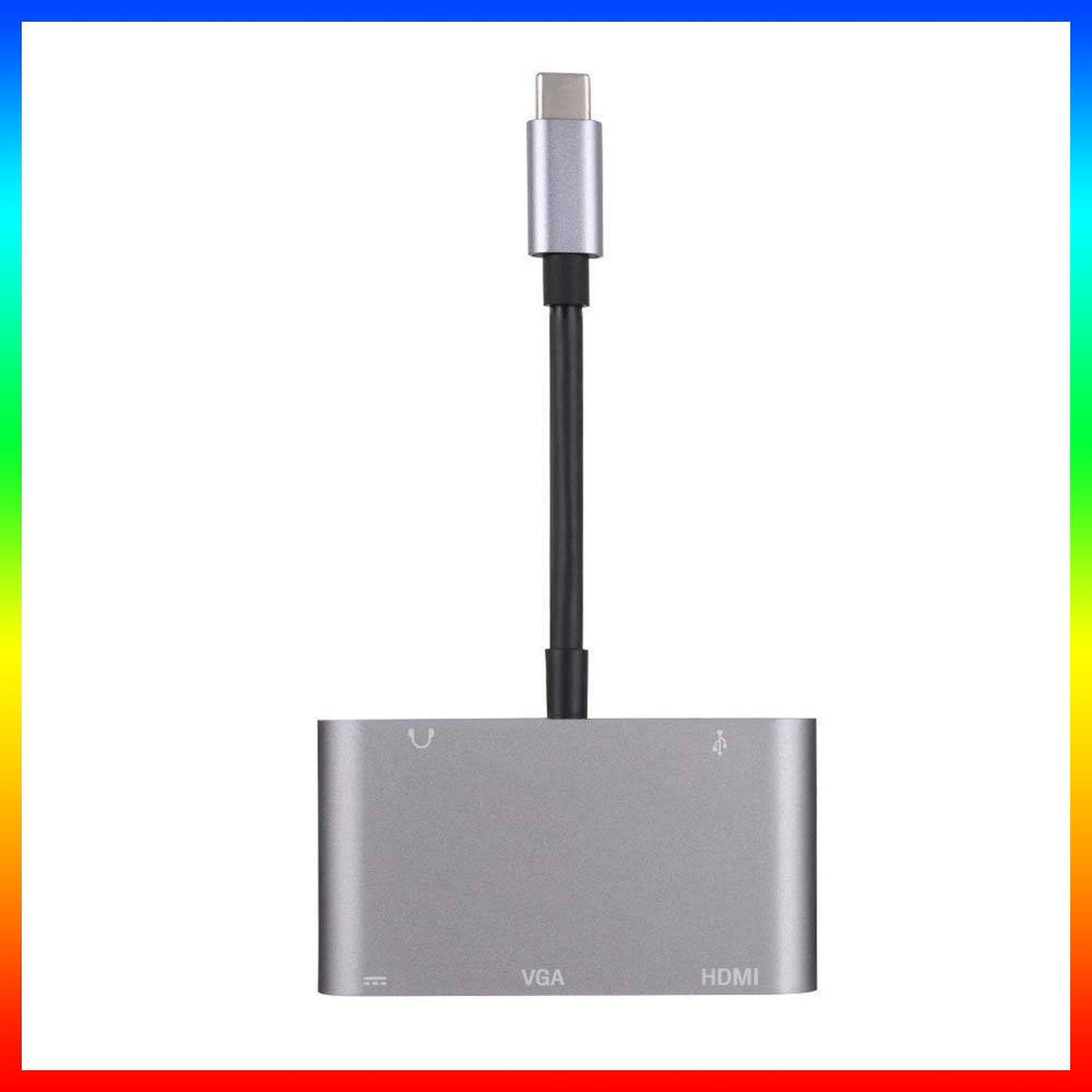 Bộ Chuyển Đổi Usb C Sang Hdmi Vga 4k Ifmeyasi 5 Trong 1 (Top1) Với Hdmi 1080p