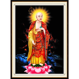 Tranh đính đá Phật Địa Tạng 75*55cm VS480 - tự đính