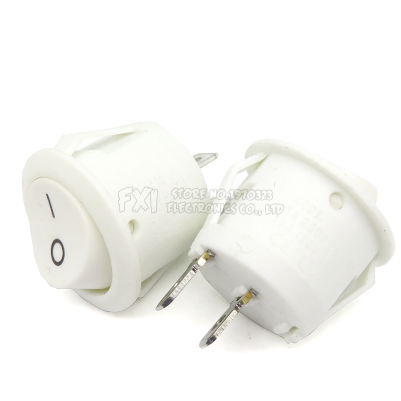 Set 5 Công Tắc Nhấn 20MM SPST 2Pin 3pin 3A 250V KCD1-105 KDC1 Fdkjgecf