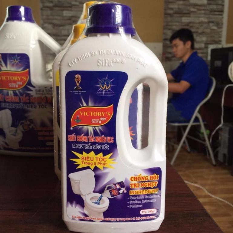 Chất thông tắc bồn cầu siêu tốc 700ml-- dung dịch tẩy rửa