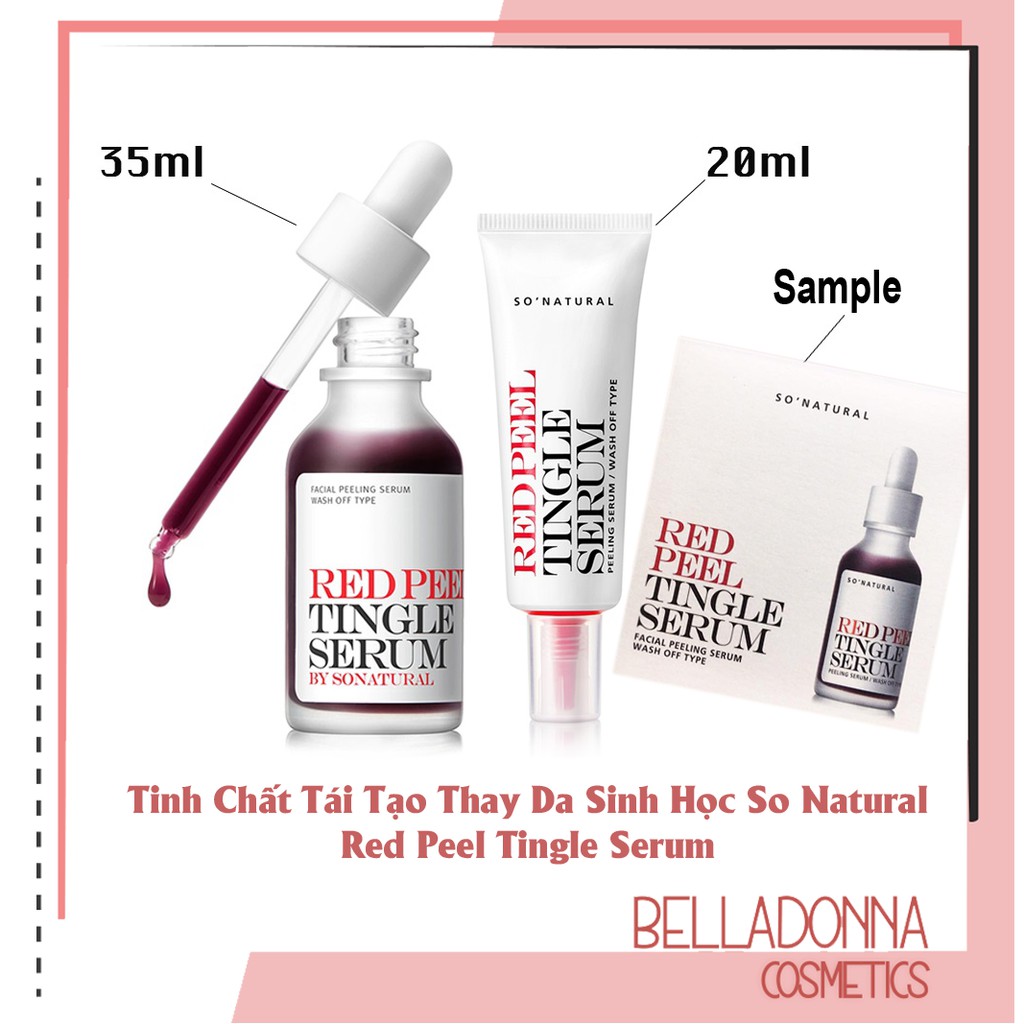 Tinh Chất Tái Tạo Thay Da Sinh Học So Natural Red Peel Tingle Serum