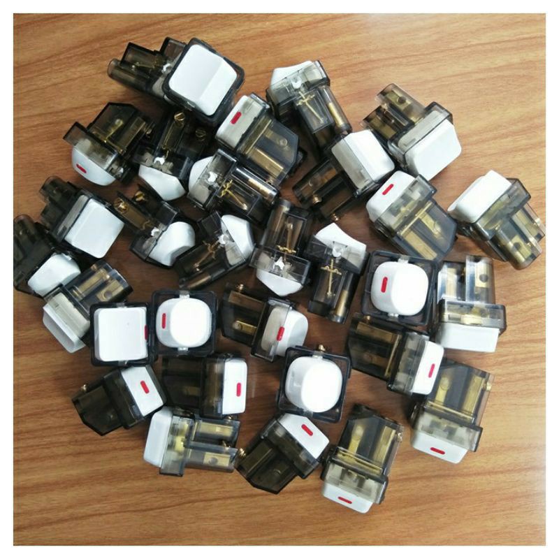 Hạt Công Tắc Tròn Vuông 1&2 Chiều Nhựa Trắng 10A -20A