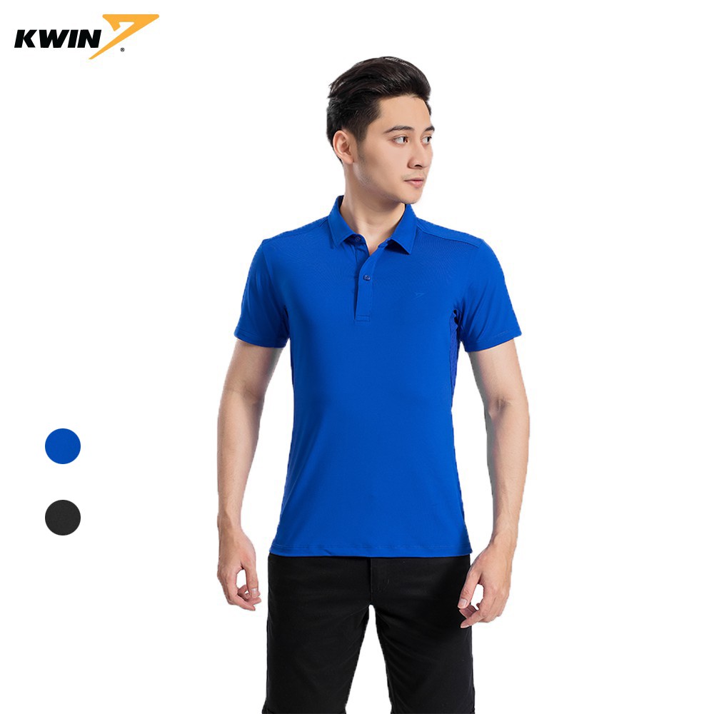 Áo phông nam có cổ KWIN chính hãng, dáng ôm khoẻ khoắn, chất liệu cao cấp thoáng mát