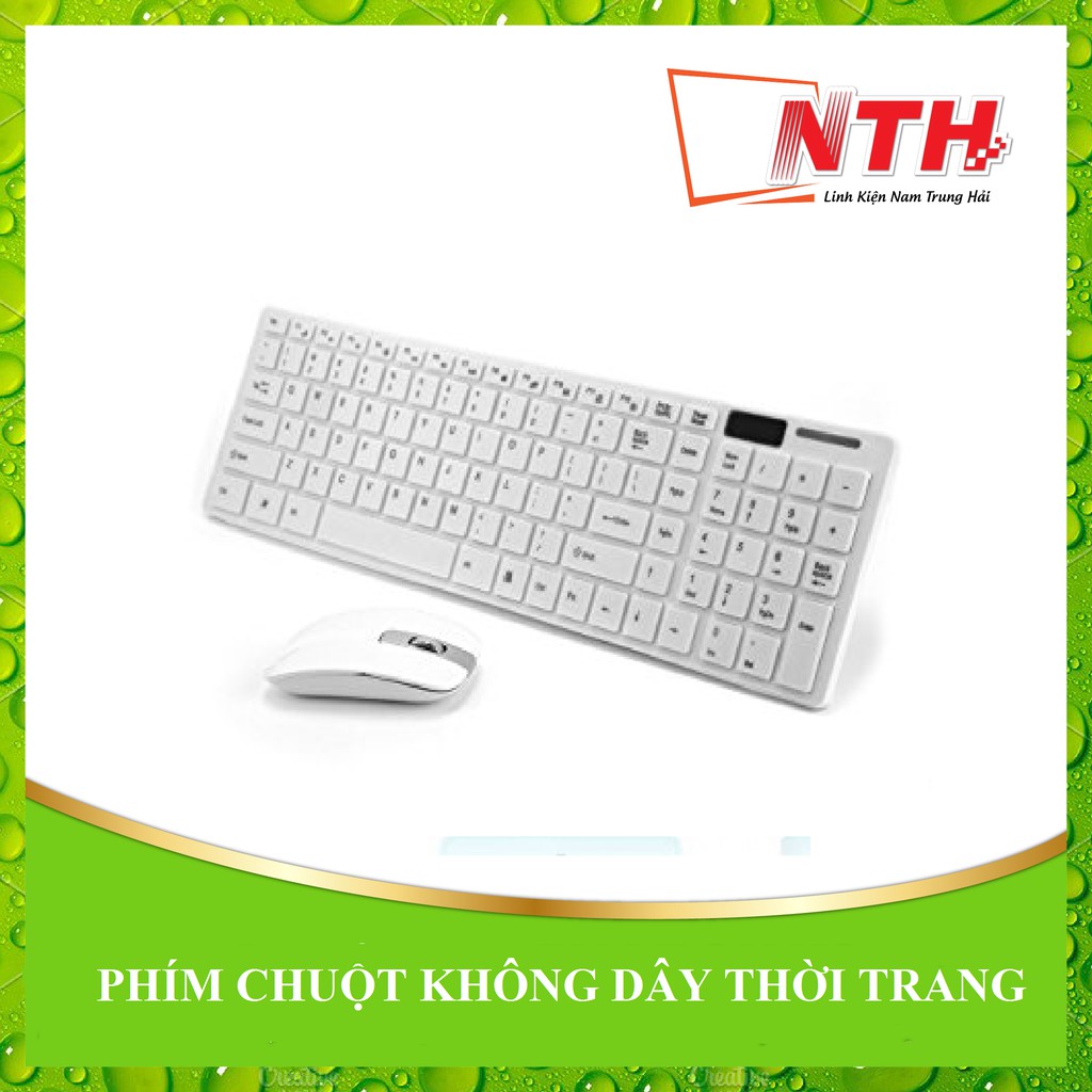 Combo Phím + chuột thời trang không dây mini