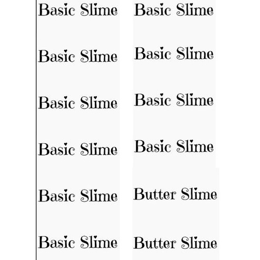 1 tấm 10 đến 12 miếng dán chất slime tự cắt
