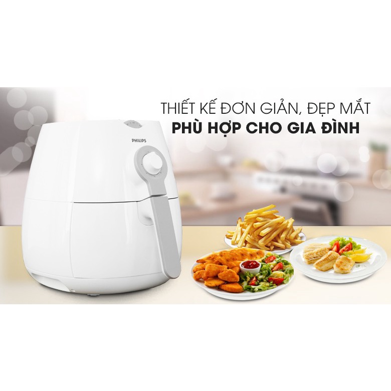 (Chính hãng BH 24 tháng toàn quốc) Nồi chiên không dầu Philips HD9216 3L