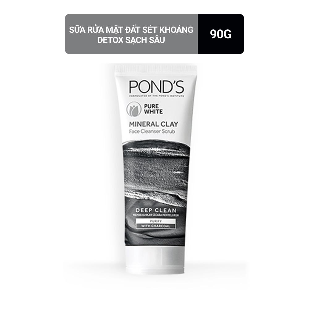 [HB GIFT] Sữa rửa mặt đất sét khoáng sạch sâu Pond's 90 gr (giao ngẫu nhiên)