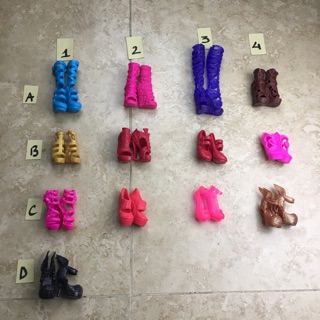 Pk Giày cho búp bê monster high, búp bê ever after high