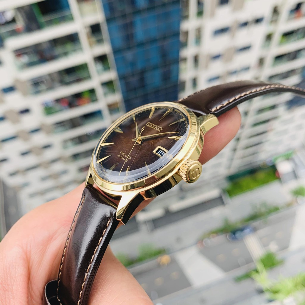 Đồng hồ nam Seiko Presage Cocktail Limited Edition SRPD36J1 - Mệnh Kim và Hỏa