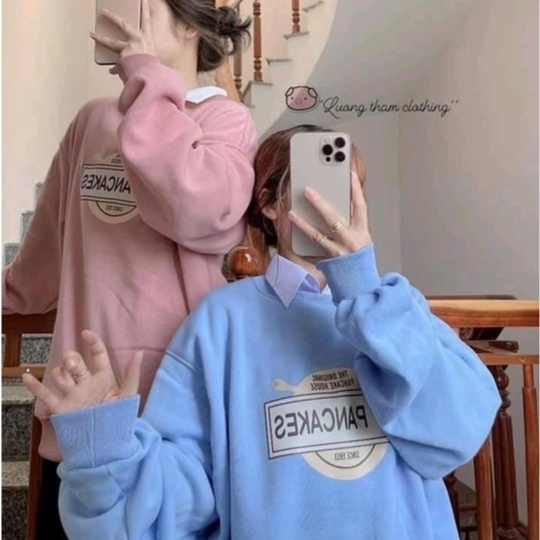 Áo Sweater in hình ngẫu nhiên có kèm ảnh thật , chất nỉ tay bồng form dáng rộng hoodie unisex