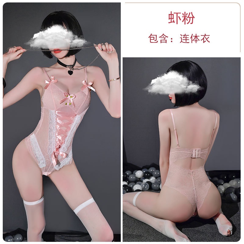 Bộ ngủ sexy jum đính hoa cài sau 5137