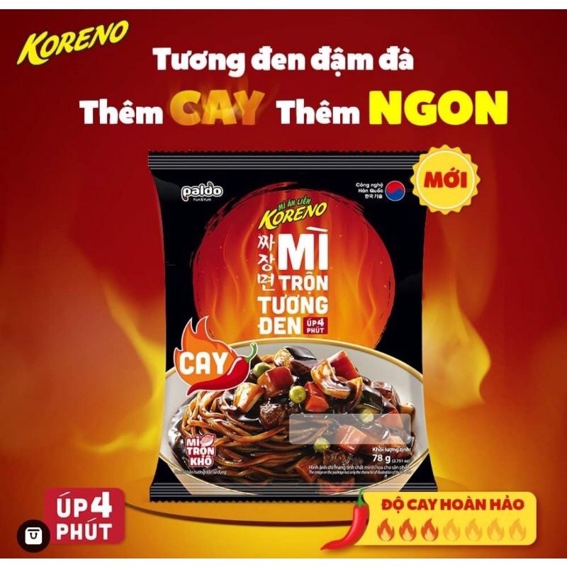 mì tương đen cay