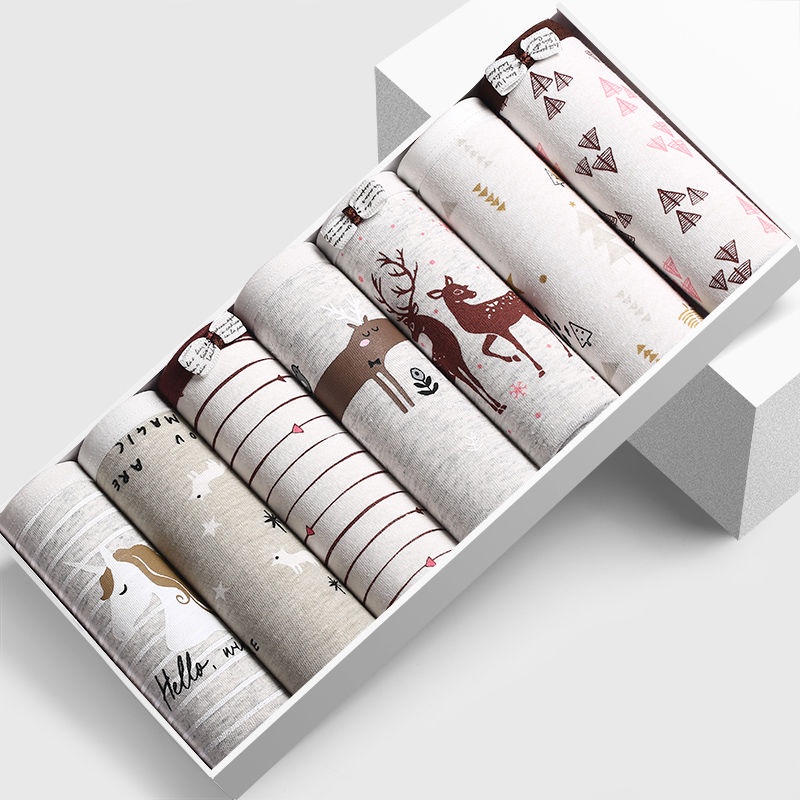 Quần Lót cotton Đáy Giữa Eo Kháng Khuẩn Không Đường May Cỡ Lớn Cho Nữ