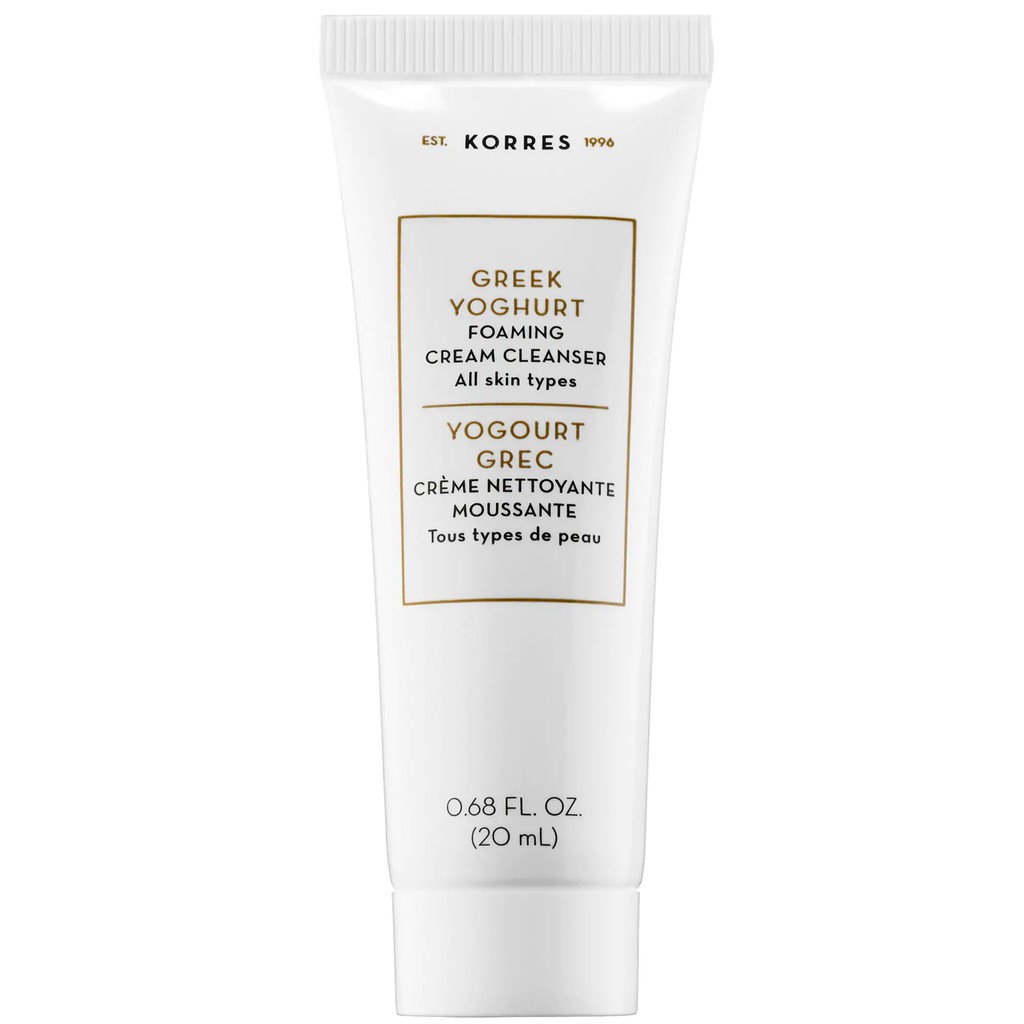 Korres - Sữa Rửa Mặt Dưỡng Ẩm & Mặt Nạ Ngủ Sáng Da 20ml