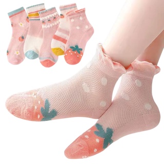 Tất lưới cho bé gái set 5 đôi co giãn mềm mại thoáng khí