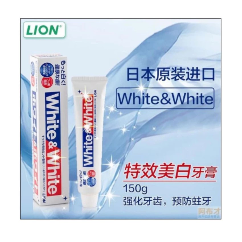 [BIG SALE] Kem đánh răng người lớn White &amp; White 150g- Hàng nhập khẩu Nhật Bản