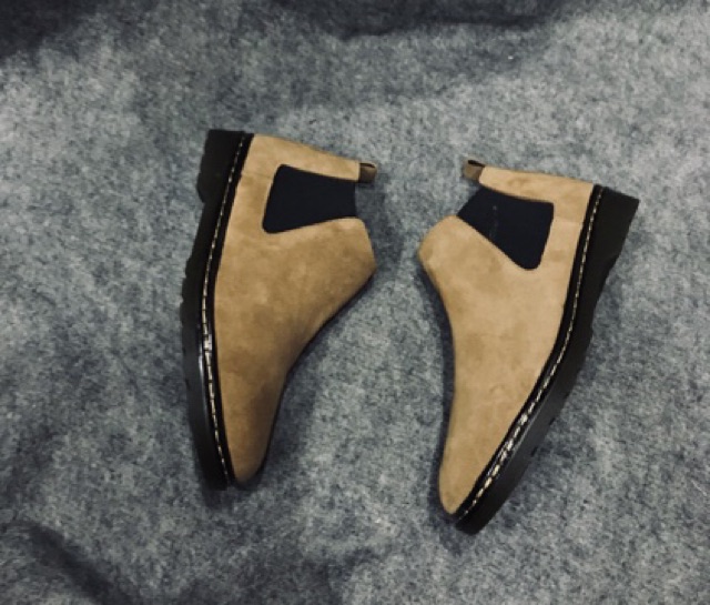 Chealsea Boots cổ thấp da Lộn - Giá đẹp giày ngon