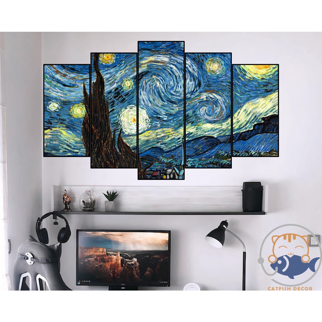 Tranh dán tường chủ đề Phong Cảnh - Landscape - Fantasy Art - Digital Art - Room decor - bộ 2