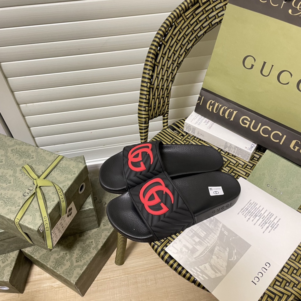 Dép Sandal GUCCI Đế Bằng Siêu Nhẹ Thoáng Khí Thời Trang Mùa Hè 2022 Cho Cặp Đôi