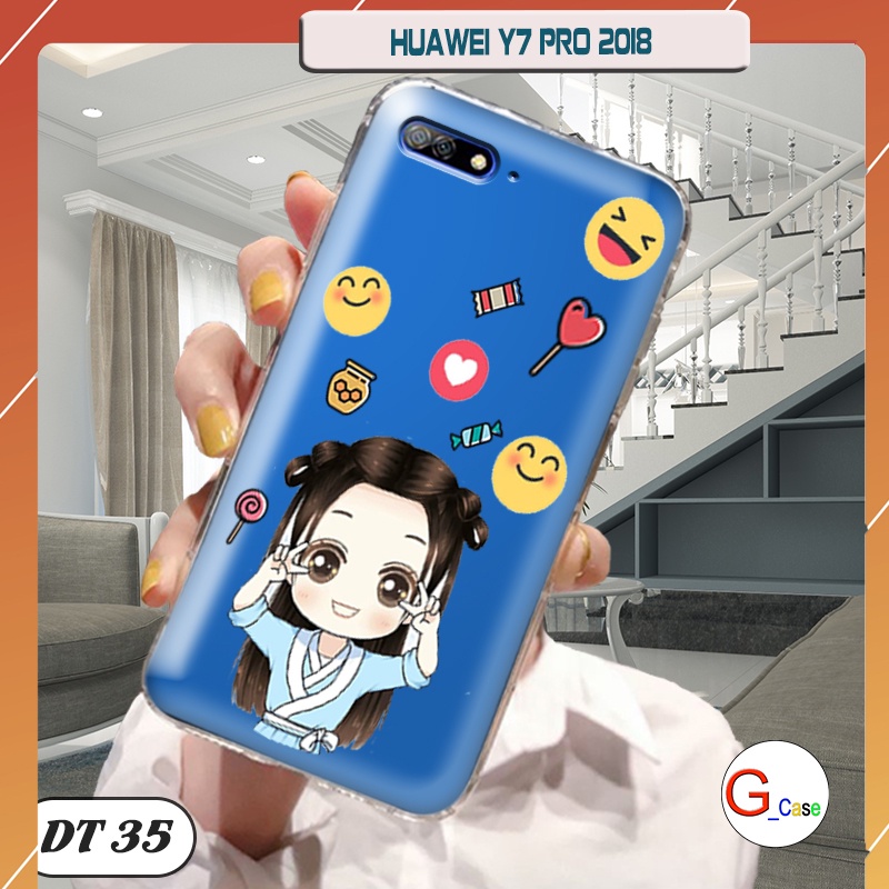 Ốp lưng điện thoại Huawei Y7 PRO 2018 dẻo trong in hình
