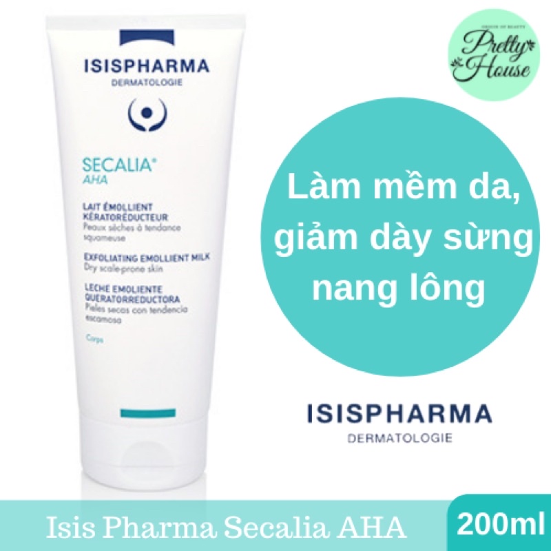 [DATE MỚI-CHÍNH HÃNG PHÒNG KHÁM DA]Kem dưỡng da khô Secalia AHA - ISIS Pharma giúp giảm tăng sừng