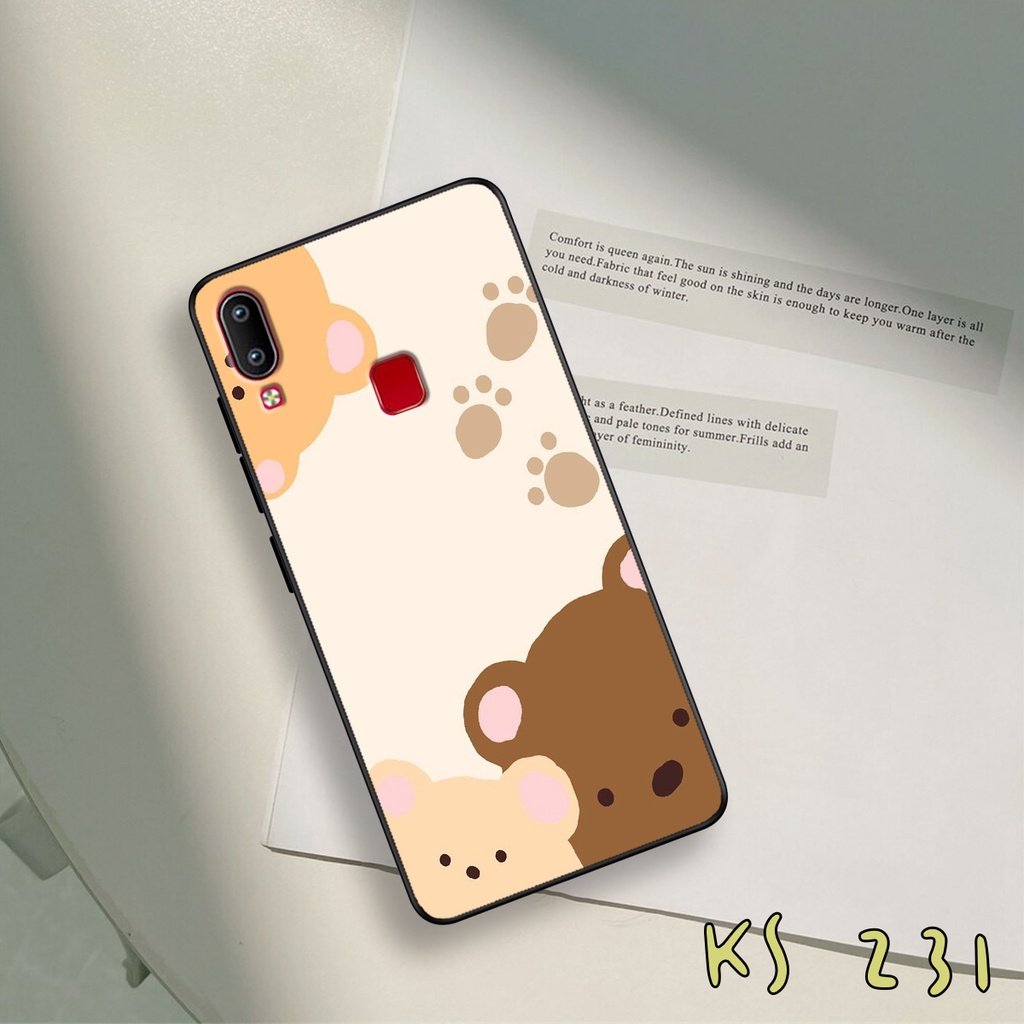 Ốp lưng Vivo Y91 - Vivo Y95 - Ốp in hình gấu bear ngộ nghĩnh
