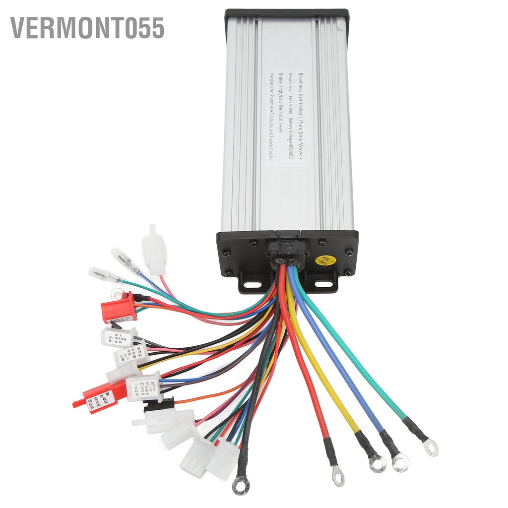 Vermont055 Bộ điều khiển sóng hình sin 48V 60V 800W động cơ không chổi than cho xe đạp điện