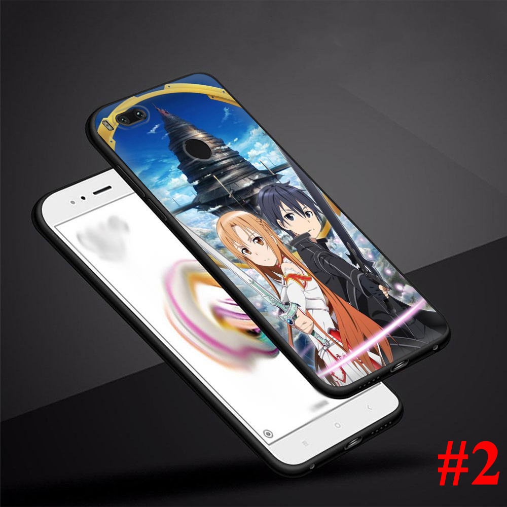 Ốp Điện Thoại Silicon Mềm Hình Sword Art Online Cho Xiaomi Mi 6 8 Lite 9 Pro Se F1 A1 A2 5x 6x 87a