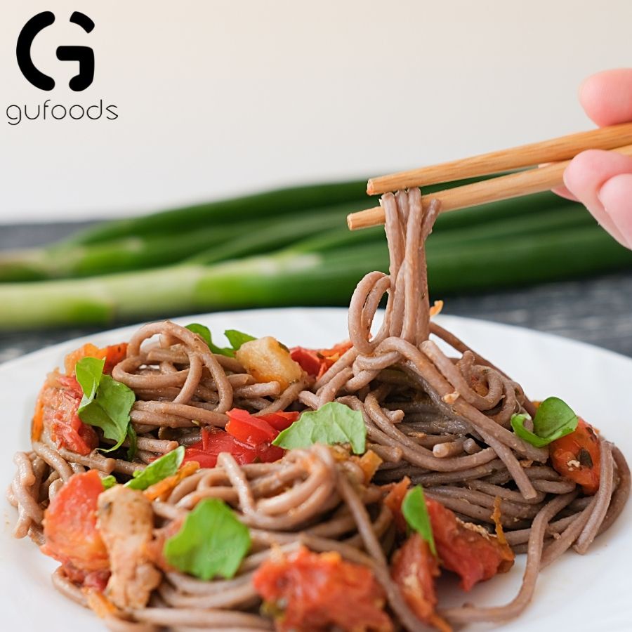 Combo 2 túi Bún gạo ăn kiêng GUfoods (Mix lứt đen+lứt huyết rồng) - Giảm cân, Thực dưỡng, Eat clean (mỗi túi 250g/500g)